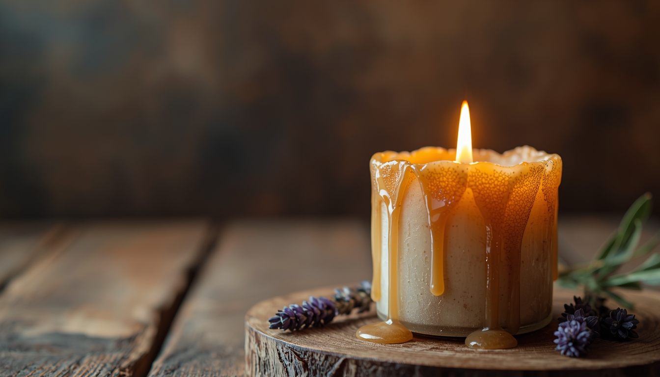 Natural ingredients candle